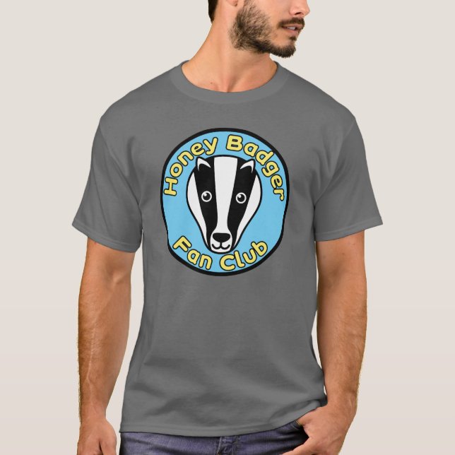 Honey badgerfläktklubb t shirt (Framsida)