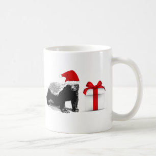Honey badgerjul kaffemugg