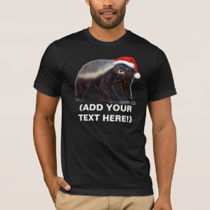 Honey badgerjulT-tröja - anpassade T-shirt