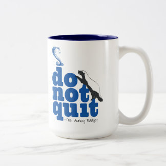 Honey badgerkopp Två-Tonad mugg