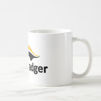 Honey badgerlogotyp kaffemugg