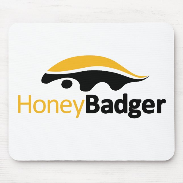 Honey badgerlogotyp musmatta (Framsidan)