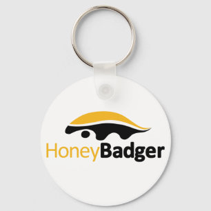 Honey badgerlogotyp nyckelring