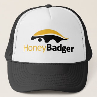 Honey badgerlogotyp truckerkeps
