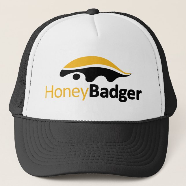 Honey badgerlogotyp truckerkeps (Framsida)
