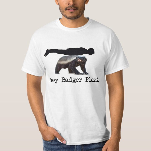 Honey badgerplanka t-shirt (Framsida)