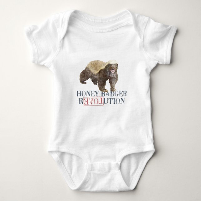 Honey badgerrevolution t-shirt (Framsida)