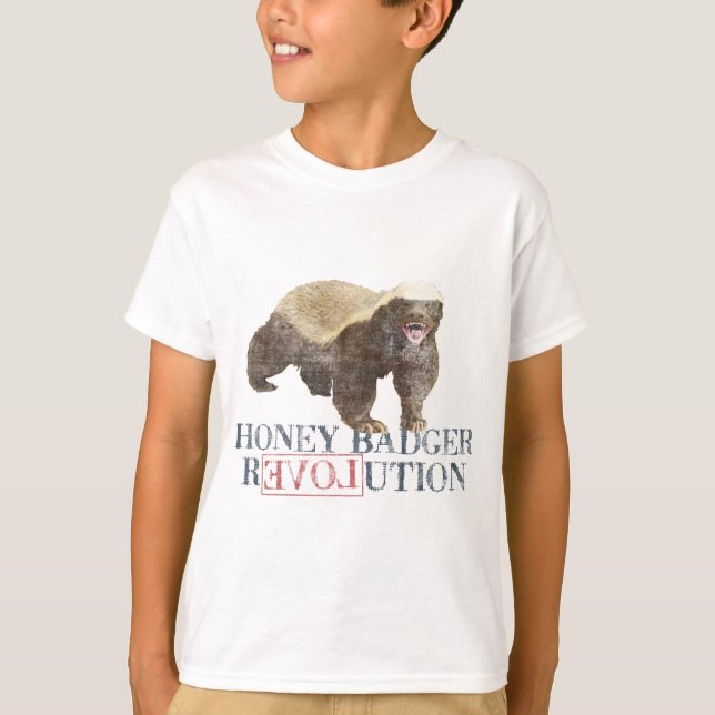 Honey badgerrevolution tee (Framsida)
