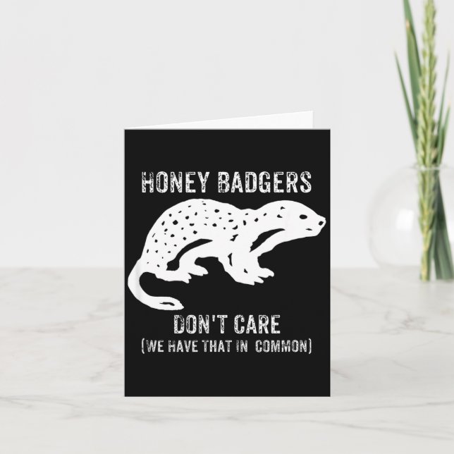 Honey Badgers Don't Care S  Kort (Framsida)