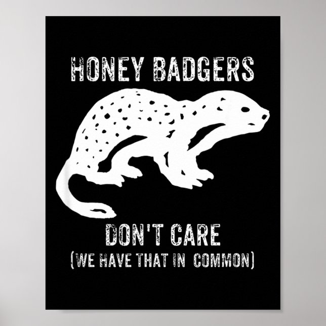 Honey Badgers Don't Care S  Poster (Framsidan)