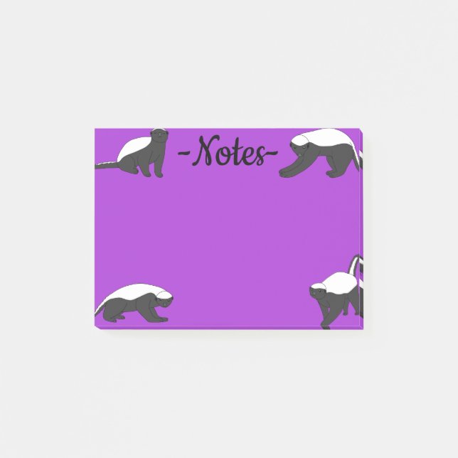 Honey Badgers Post-it Block (Framsida)