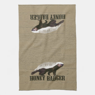 Honey badgervilddjur kökshandduk