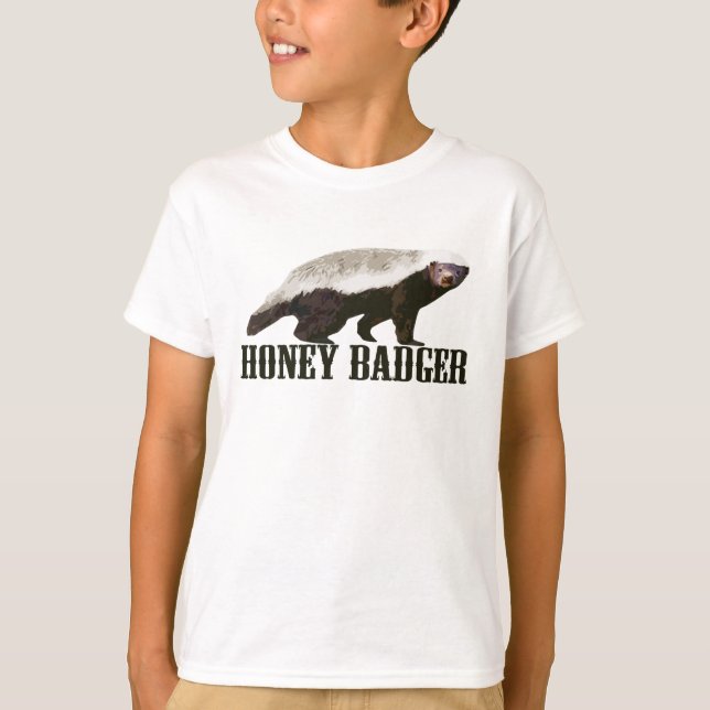Honey badgervilddjur tee (Framsida)