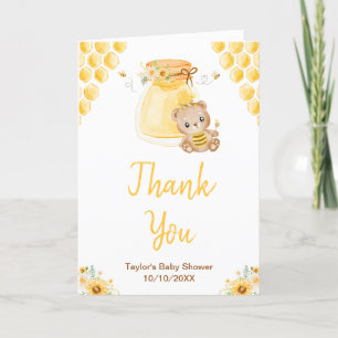 Honey Bear Baby Shower Tack Kort