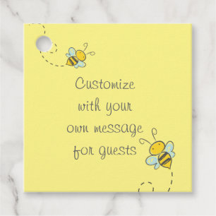 Honey Bee Anpassad text gul Gåvor Etiketter