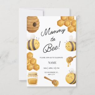 Honey Bee, baby shower inbjudan