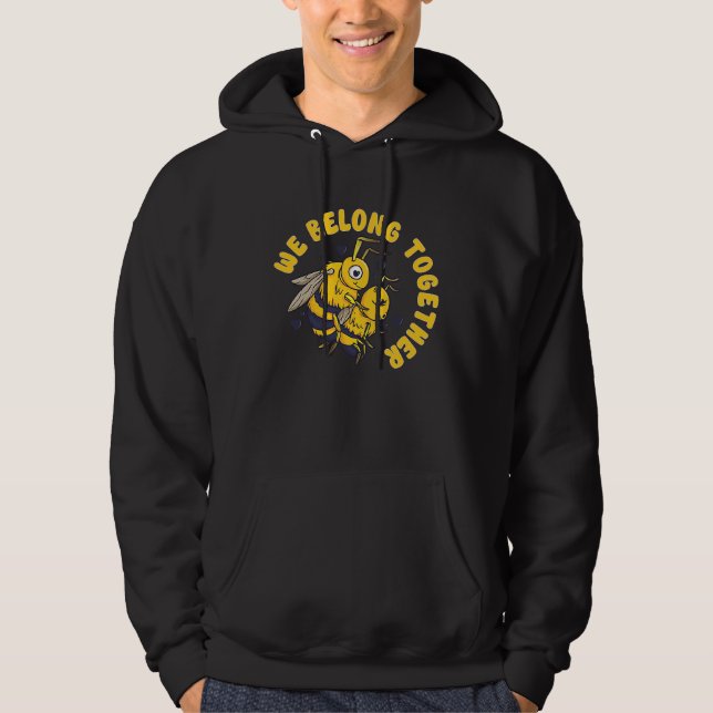 Honey Bee Beekeeping Beekeeper Honeybee Apiary Api Hoodie (Framsida)
