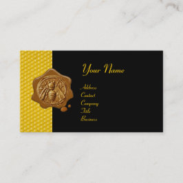 HONEY BEE BROWN VAX SEAL / Cupid honey Visitkort