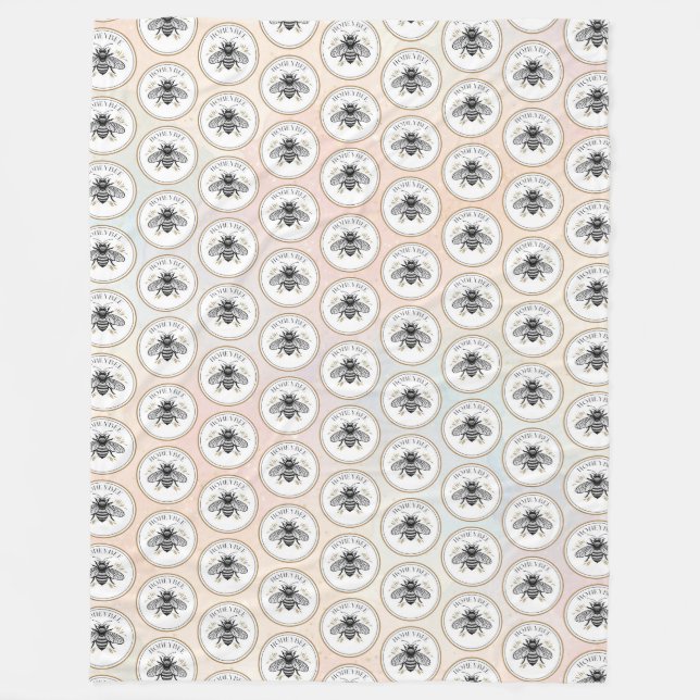 Honey Bee Fleecefilt (Framsidan)