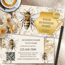 Honey Bee Gold Logotyp QR-kod