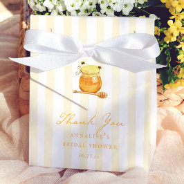 Honey Bee gula ränder Bröllopsdusch Tack Presentaskar