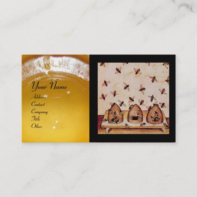 HONEY BEE,KÖPNING,KÖPER APIARIST VISITKORT (Framsida)