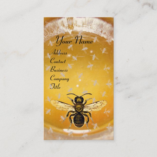 HONEY BEE,KÖPNING,KÖPER VISITKORT (Framsida)