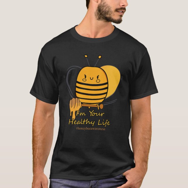 Honey Bee Life Protector - 20:e april dekal T Shirt (Framsida)