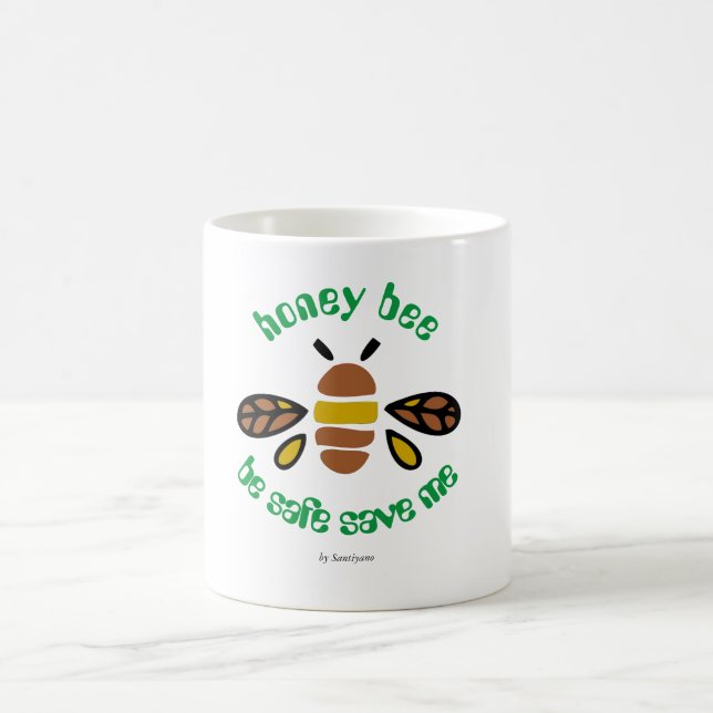 Honey Bee Mug classique Kaffemugg (Center)