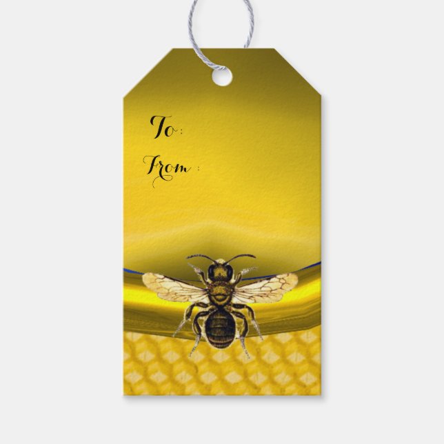 HONEY BEE,NÖTKÖP CHRISTMAS HELGDAG PRESENTETIKETT (Framsidan)