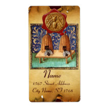 HONEY BEE,NÖTKÖPER RED VAX SEAL,Brown Parchment