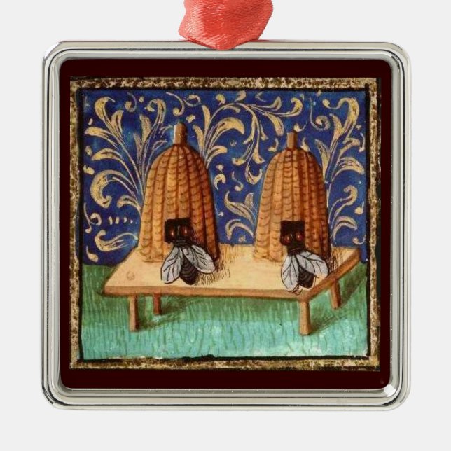 HONEY BEE, NÖTKÖTKÖP, APIARIST JULGRANSPRYDNAD METALL (Framsidan)