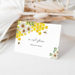 Honey Bee och Tusenskönor - En notis från, Vikt Tack Kort