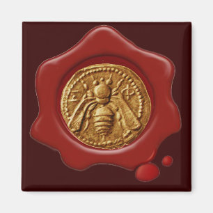 HONEY BEE RED VAX SEAL MAGNET