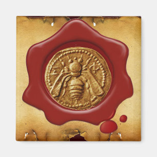 HONEY BEE RED VAX SEAL MAGNET