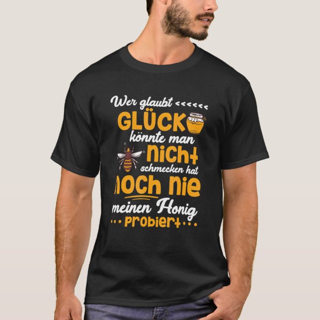 Honey Bees Beekeeper Beehive Honeycomb T Shirt (Framsida)