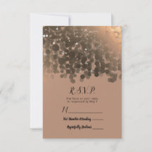 Honey Beige Champagne Gyllene Glans Svar RSVP