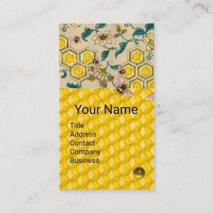 HONEY BES,BEECOMBS, VÅR BLOMMOR BEEKEEPER VISITKORT