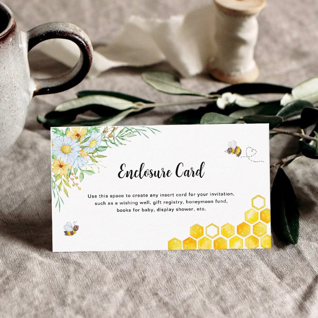Honey Bin med blommor Tilläggskort (Skapare uppladdad)