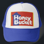 Honey Bucket Logo Trucker Hat Keps<br><div class="desc">A true icon of outdoor festivals, construction sites, and roadside emergencies — the Honey Bucket logo is weirdly legendary. This bold, cheeky design pays tribute to the humble portable toilet brand that’s been there for the best (and worst) of times. Perfect for fans of ironic logos, construction humor, or anyone...</div>