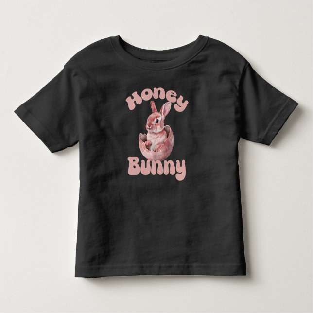 Honey Bunny, Kids Easter Bunny T Shirt (Framsida)