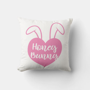 Honey Bunny rosa hjärta Kudde