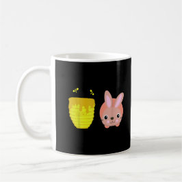 Honey Bunny Söt & Rolig Kanin Djurfantaster Kaffemugg