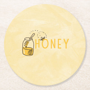 Honey Coaster Underlägg Papper Rund