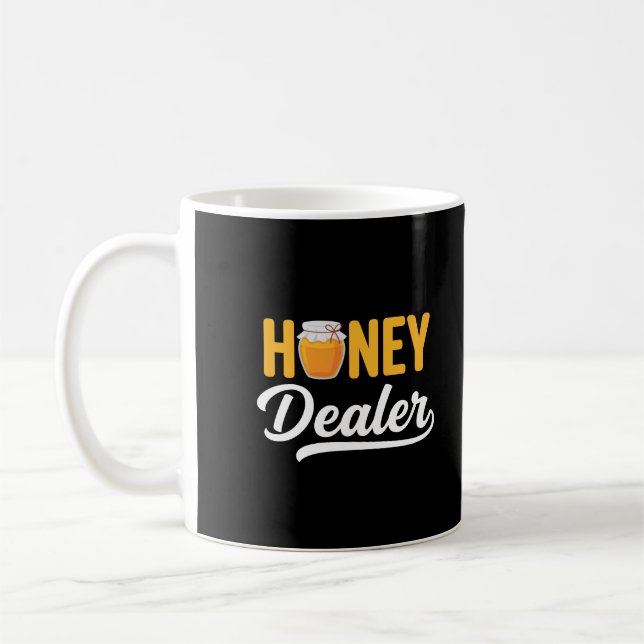 Honey Dealer Beekeeper Honeycomb Beekeeping Queen  Kaffemugg (Vänster)