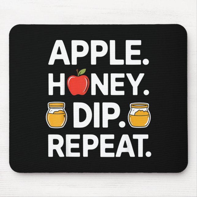 Honey Dip Repeat Funny Rosh Hashanah Jewish New Ye Musmatta (Framsidan)