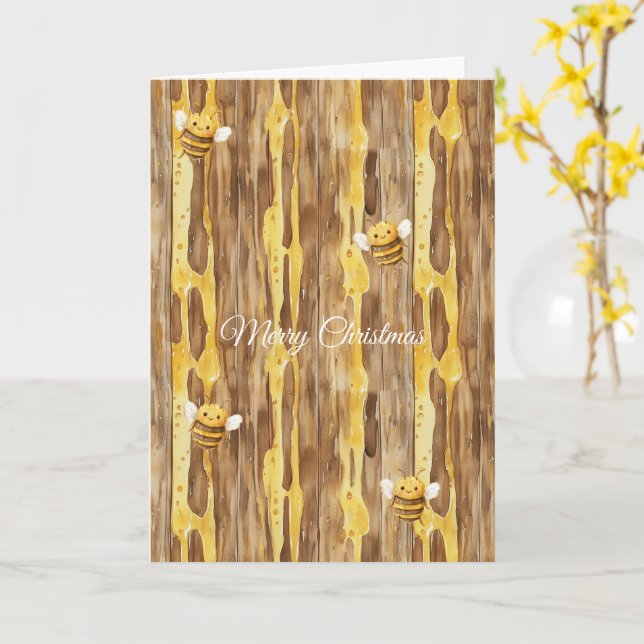 Honey Glada Bin Jul   Kort (Gul blomma)