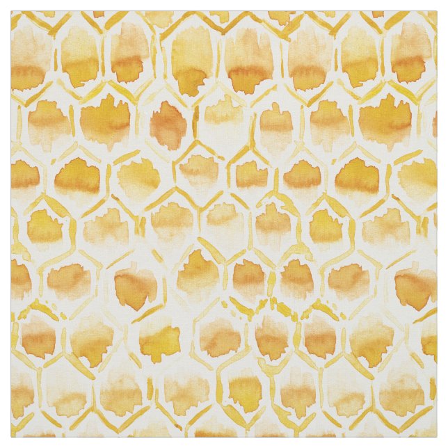 HONEY HOME Golden Beehive Honeycomb Tyg (Provkarta)