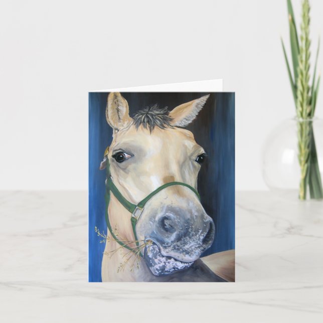Honey Horse Folded Card Meddelande (Framsida)