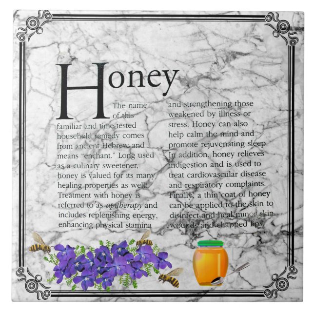 HONEY    KAKELPLATTA (Framsidan)
